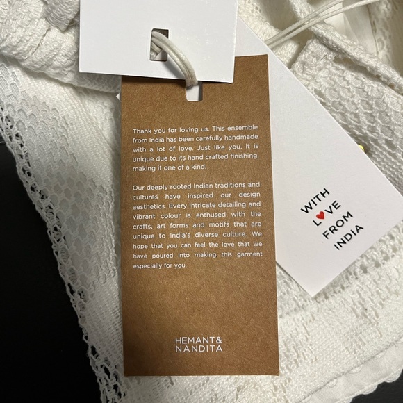 Hemant & Nandita Eyelet Belted Shorts - Picture 10 of 17